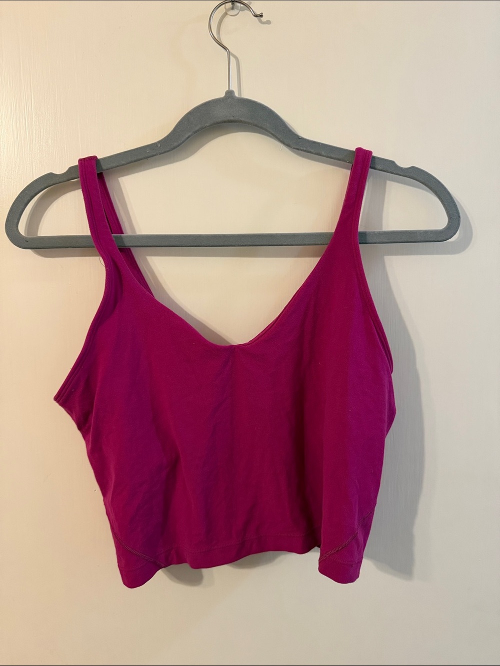 Lululemon size 10 Magenta Crop Tank